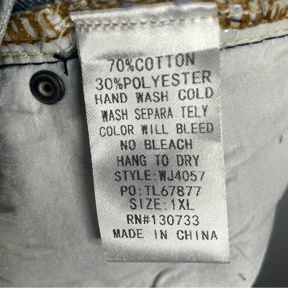 Umgee Denim Streetwear Grunge Pink Light Wash Distressed Mini Skirt - Picture 4 of 5